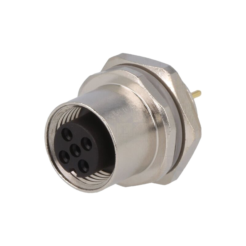 Conector: M12; soclu; PIN: 3; mamă; 250V; drept; IP67; THT; 4A