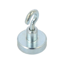 Magnet: fix; ferită (metal greu); 18N; 16mm; cu cârlig