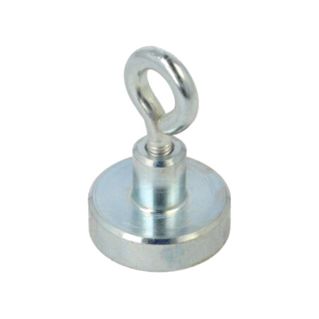 Magnet: fix; ferită (metal greu); 18N; 16mm; cu ochi