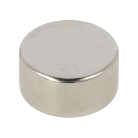Magnet: fix; neodim; 54N; Ø: 16mm; H: 8mm