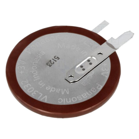 Acumul: Li; VL3032; 3V; 100mAh; 2pin,pt.PCB; Ø30x3,9mm; -20÷60°C