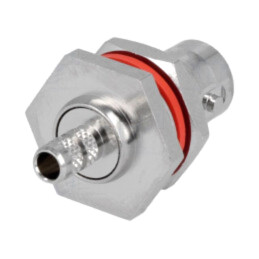 Conector: BNC; soclu; mamă; drept; 50Ω; crimpat; PTFE; max.3,5mm
