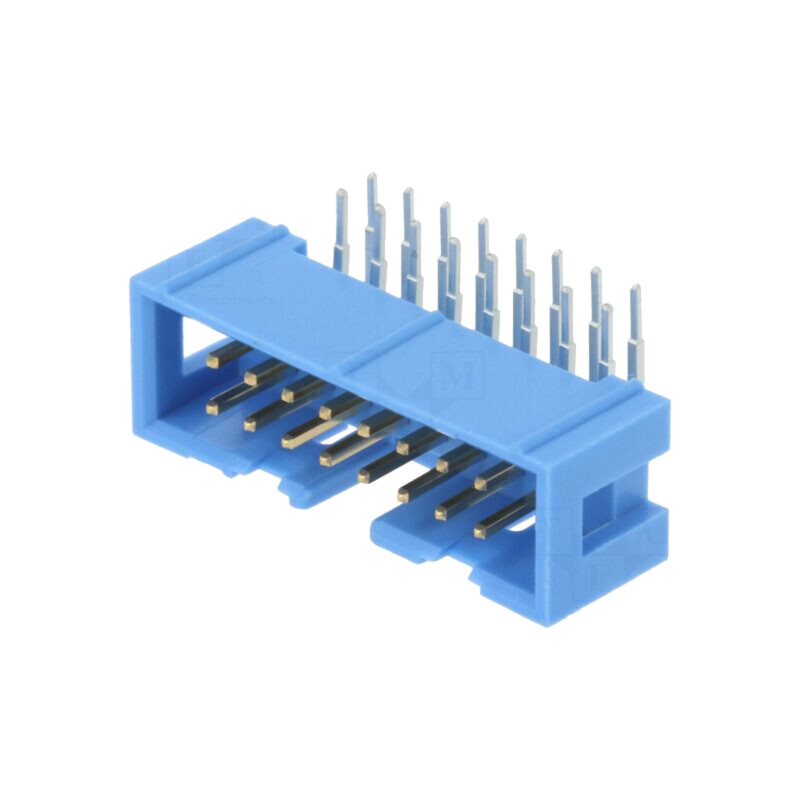Conector: IDC; soclu; tată; PIN: 16; în unghi 90°; THT; 2,54mm; 2x8