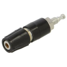 Conector: banană 2mm; soclu; 6A; 30VAC; 60VDC; 35mm; neagră; MPK 1