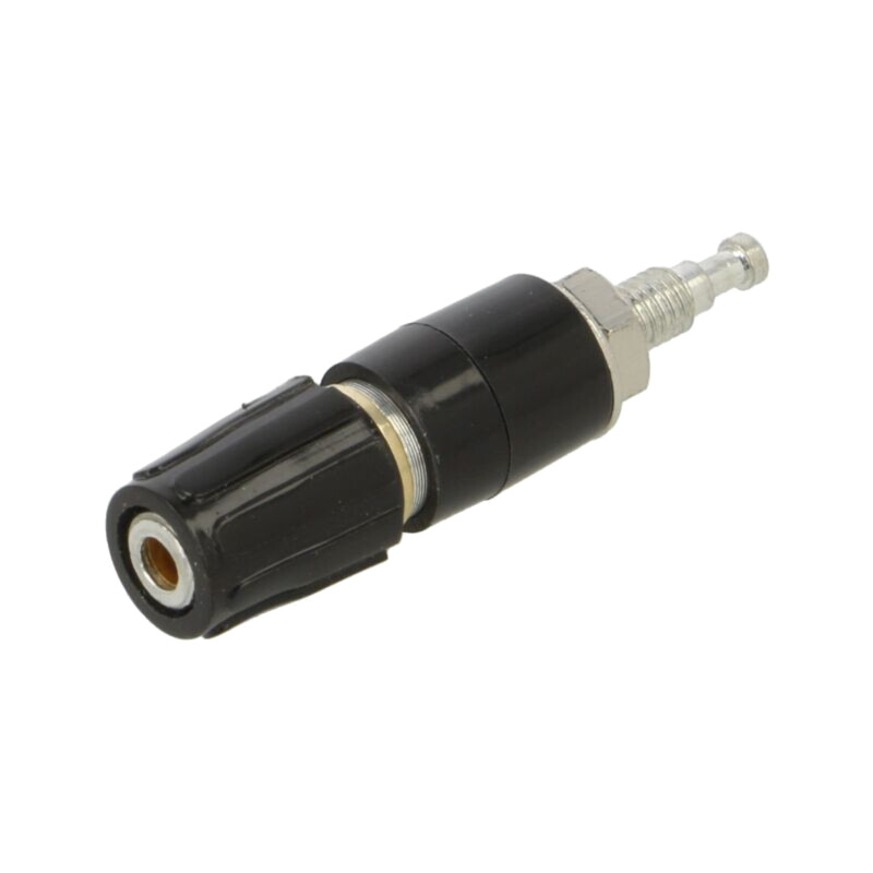 Conector: banană 2mm; soclu; 6A; 30VAC; 60VDC; 35mm; neagră; MPK 1