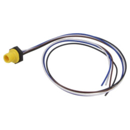 Conector: M12; soclu; tată; 4A; 250V; PIN: 4; IP67; drept; cabluri