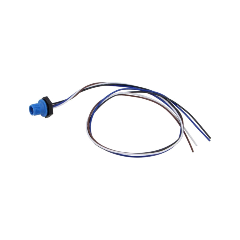 Conector: M12; soclu; tată; 4A; 250V; PIN: 4; IP67; drept; cabluri Conector: M12; soclu; tată; 4A; 250V; PIN: 4; IP67; drept; cabluri
