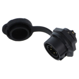 Conector: circular; soclu; tată; 02; 5A; 250V; PIN: 5; IP67; drept