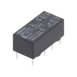 Releu: electromagnetic; DPDT; Ubobină: 12VDC; Icontacte max: 2A