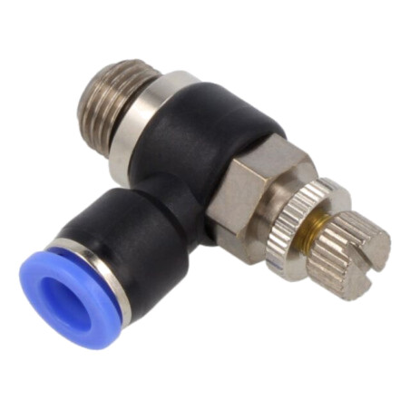 Supapă anti-retur; -0,95÷15bar; alamă nichelată,PBT; 8mm; 0÷60°C
