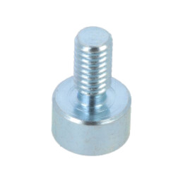 Magnet: fix; neodim; 13N; Ø: 8mm; H: 4,5mm; oţel; Lungime tijă: 8mm