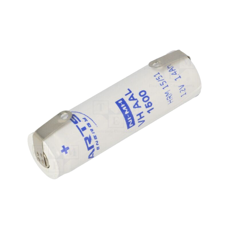 Acumul: Ni-MH; AA; 1,2V; 1500mAh; urechi pentru lipire; Ø14x49,2mm Acumul: Ni-MH; AA; 1,2V; 1500mAh; urechi pentru lipire; Ø14x49,2mm