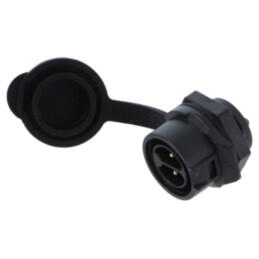 Conector: circular; soclu; tată; 02; 10A; 400V; PIN: 2; IP67; drept