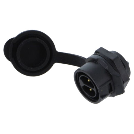 Conector: circular; soclu; tată; 02; 10A; 400V; PIN: 2; IP67; drept