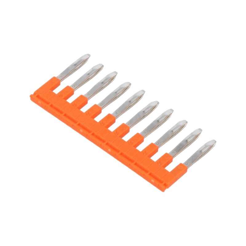 Punte de conectare; Entrelec; portocalie; piste: 10; 6mm