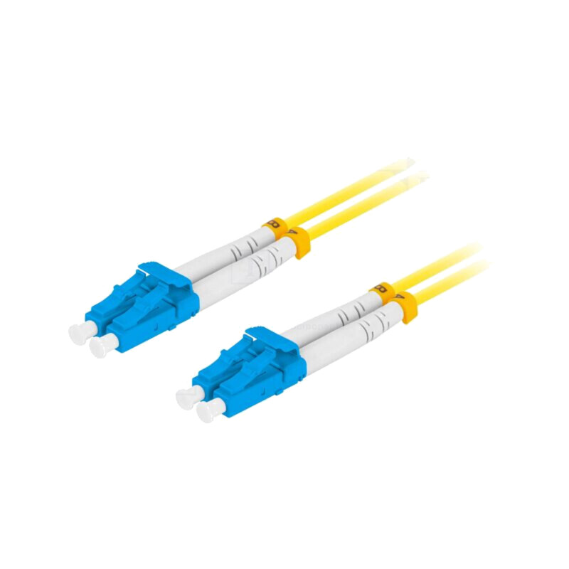 Patch cord cu fibră; LC/UPC,din ambele părţi; 10m; LSZH; galben