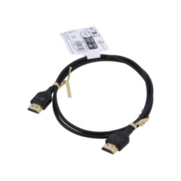 Cablu; HDMI mufă,din ambele părţi; 1m; negru; HDCP 2.2,HDMI 2.0