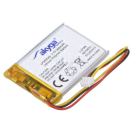 Acumul: Li-Po; 3,7V; 560mAh; cabluri,contector MOLEX 51021-0300