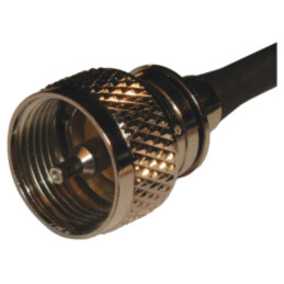 Conector: UHF (PL-259); mufă; tată; drept; pe cablu; fenol; 300MHz