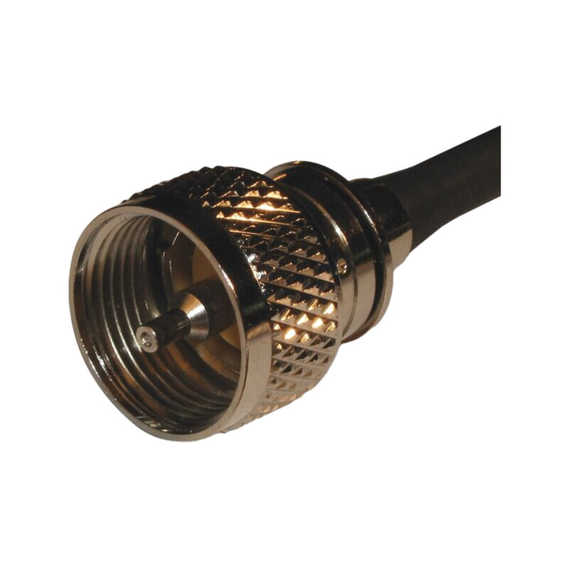 Conector: UHF (PL-259); mufă; tată; drept; pe cablu; fenol; 300MHz