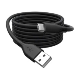 Cablu; USB 2.0; USB A mufă,USB C mufă; nichelat; 1m; negru; 24AWG