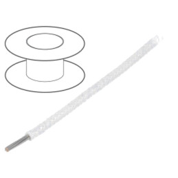 Cablu; ÖLFLEX® HEAT 180 SiF/GL; 1x10mm2; litat; Cu; silicon; alb