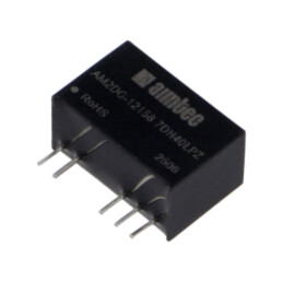 Convertor: DC/DC; 2,25W; Uintr: 11,6÷12,4VDC; Uieş: 15VDC; SIP7; THT