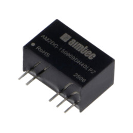 Convertor: DC/DC; 2,25W; Uintr: 14,5÷15,5VDC; Uieş: 9VDC; Iieş: 55mA