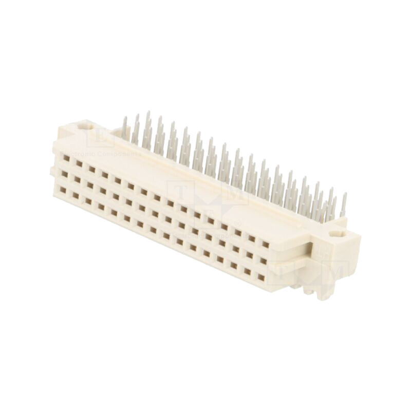 Conector: DIN 41612; soclu; mamă; PIN: 48; în unghi 90°; THT; 2,54mm