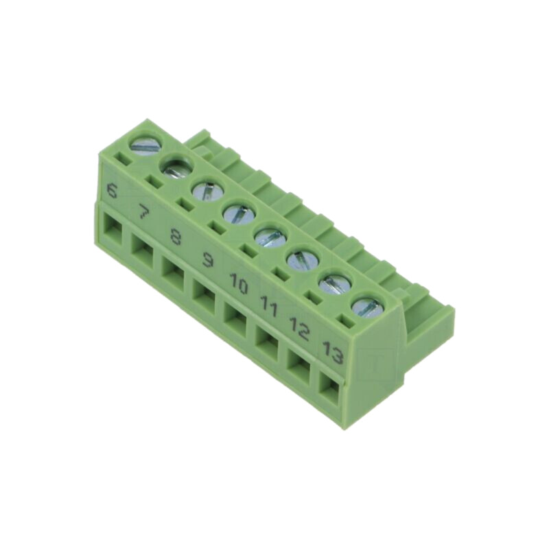 Regletă de conexiuni deconectabilă; verde