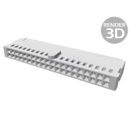 Conector: cablu-placă; mufă; mamă; PIN: 40; AMPMODU MOD IV; drept