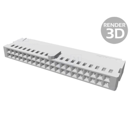Conector: cablu-placă; mufă; mamă; PIN: 40; AMPMODU MOD IV; drept