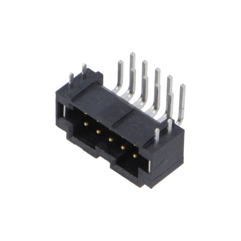 Conector: PCB-PCB; soclu; tată; PIN: 10; T2M; în unghi; 2,6A; THT