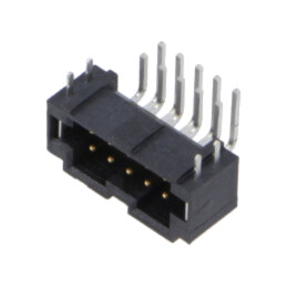 Conector: PCB-PCB; soclu; tată; PIN: 10; T2M; în unghi; 2,6A; THT
