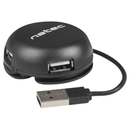 Hub USB; USB A soclu x4,USB A mufă; USB 2.0; PnP; neagră; 480Mbps