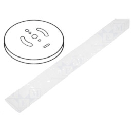 Manşon termocontractabil; 3: 1; 6mm; L: 30m; transparentă; rolă