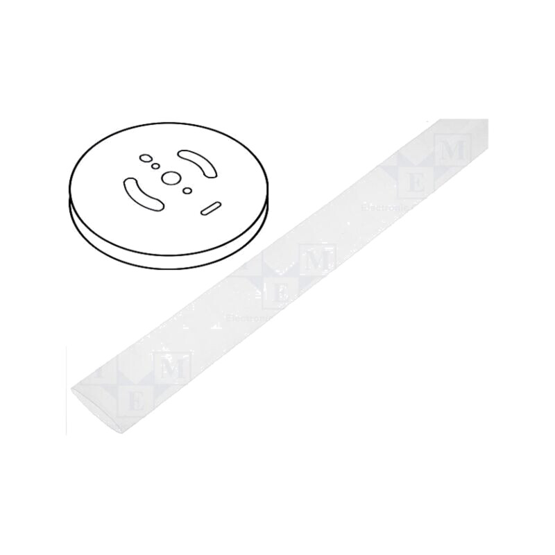 Manşon termocontractabil; 3: 1; 6mm; L: 30m; transparentă; rolă