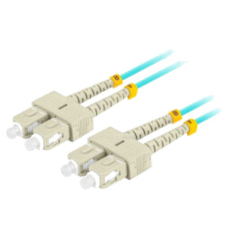 Patch cord cu fibră; OM3; SC/UPC,din ambele părţi; 2m; LSZH