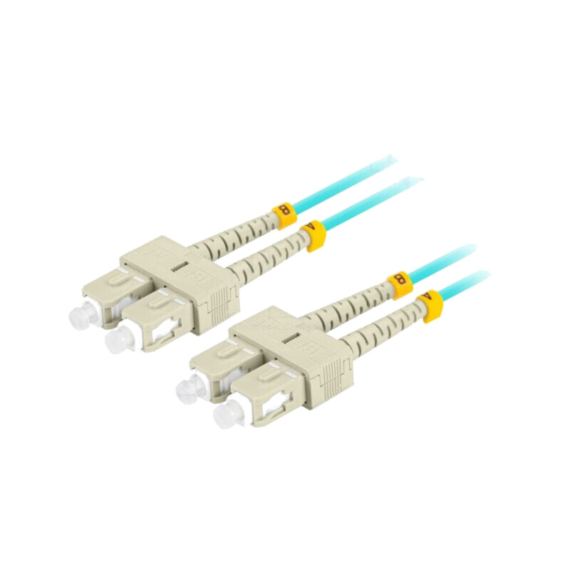 Patch cord cu fibră; OM3; SC/UPC,din ambele părţi; 2m; LSZH