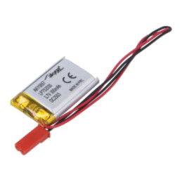 Acumul: Li-Po; 3,7V; 300mAh; cabluri,contector JST SYP-02T-1