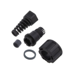 Carcasă RJ45; ODVA,cu manşon; plastic; 4,5÷6,5mm; IP67; pe cablu