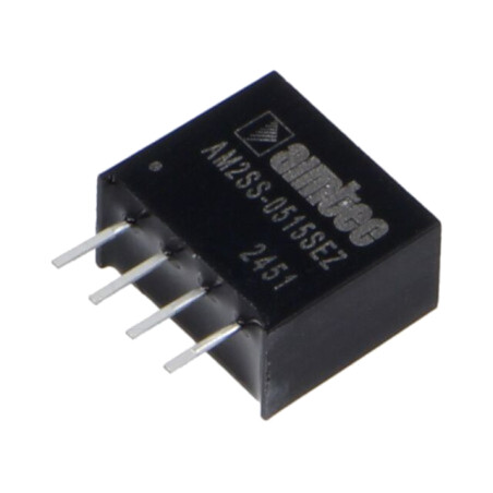 Convertor: DC/DC; 2W; Uintr: 4,5÷5,5VDC; Uieş: 15VDC; Iieş: 133mA