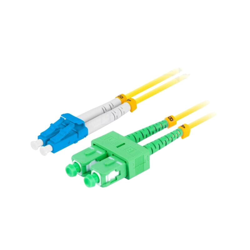 Patch cord cu fibră; LC/UPC,SC/APC; 2m; Fibră Optică: 9/125um