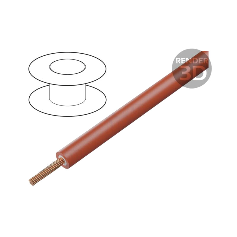 Cablu; litat; Cu; 2,5mm2; PVC; roşu; 1000V; 100m; Clasa: 6; 1x2,5mm2 Cablu; litat; Cu; 2,5mm2; PVC; roşu; 1000V; 100m; Clasa: 6; 1x2,5mm2