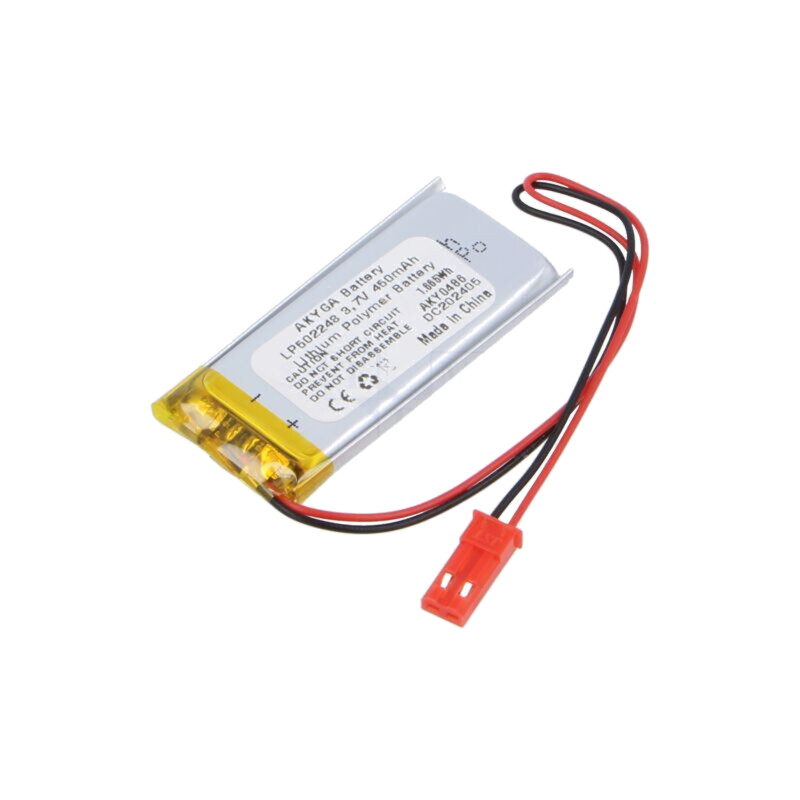 Acumul: Li-Po; 3,7V; 450mAh; cabluri,contector JST SYP-02T-1 Acumul: Li-Po; 3,7V; 450mAh; cabluri,contector JST SYP-02T-1
