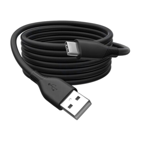 Cablu; USB 2.0; USB A mufă,USB C mufă; nichelat; 0,5m; negru; 60W