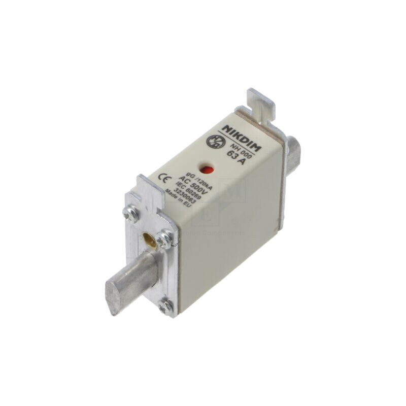 Siguranţă: siguranţă; 63A; 500VAC; gG; industrial; NH000