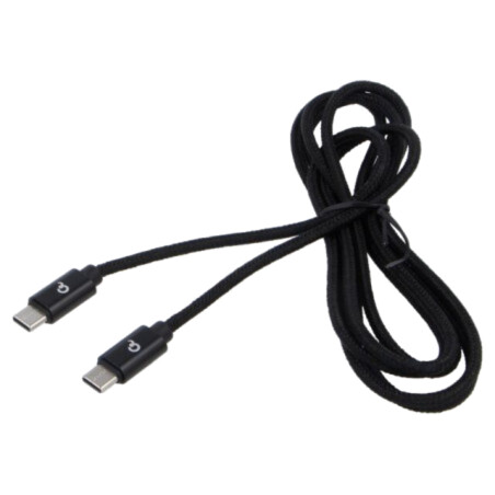 Cablu; USB 2.0; USB C mufă,din ambele părţi; aurit; 1,8m; negru