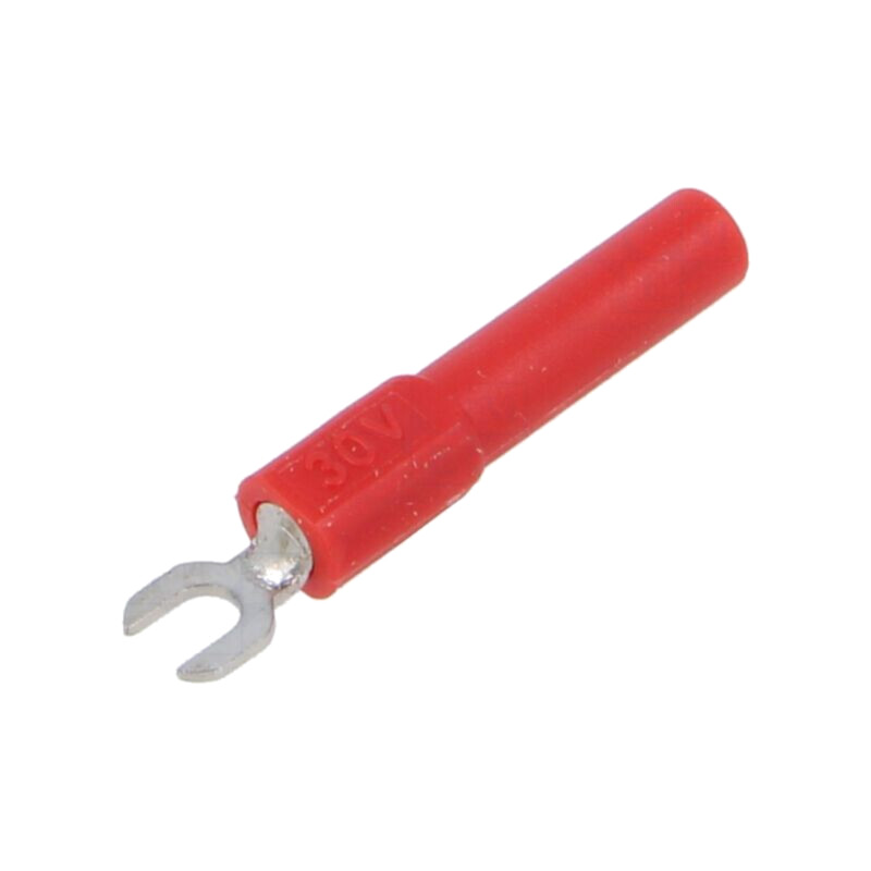 Conector: tip furcă; mufă banană 4mm,mufă tip furcă; 60VDC; 36A