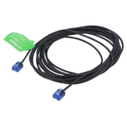 Patch cord; RJ45 mufă,din ambele părţi; U/UTP; 6a; litat; Cu; 5m